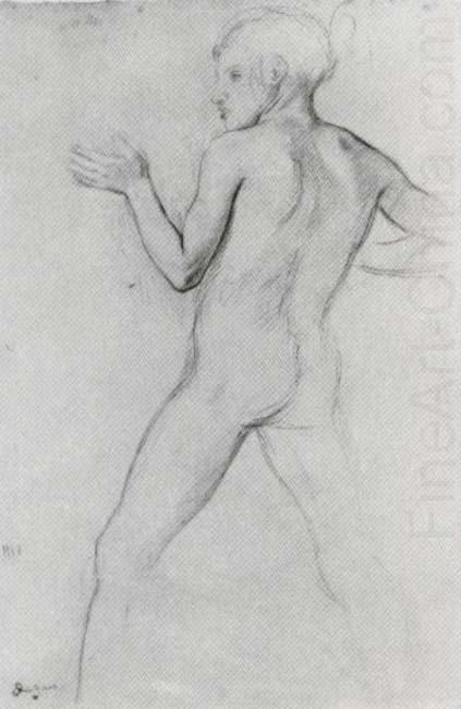 Edgar Degas Study of Boy in Attitude of Defence china oil painting image